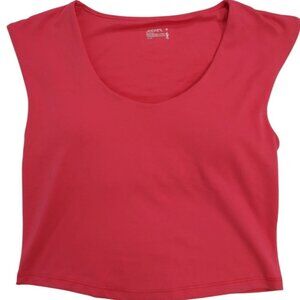 Jockey Womens pink Sleeveless MoistureWicking Crop Top, Sise M, NWT.